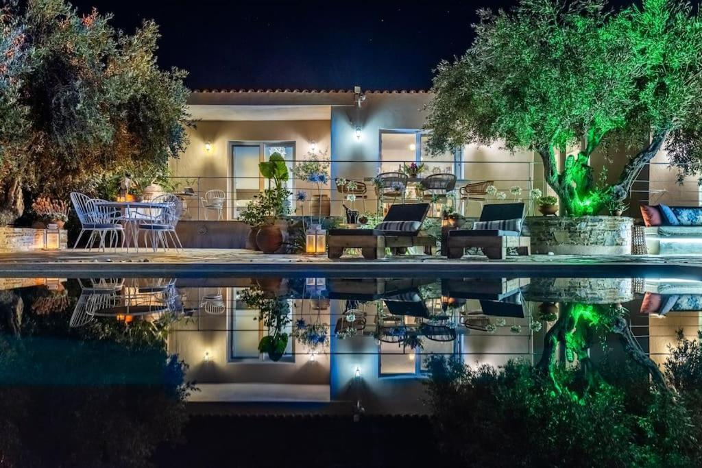 Skopelos Blue Heaven Pool Villa In Olive Grove Esterno foto