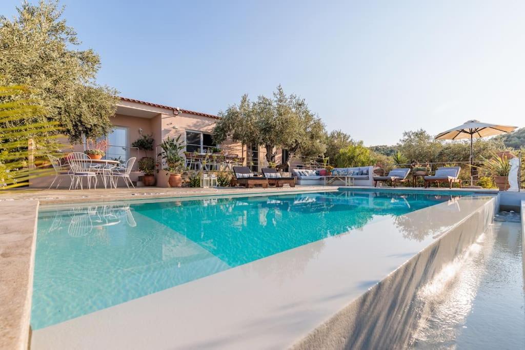 Skopelos Blue Heaven Pool Villa In Olive Grove Esterno foto