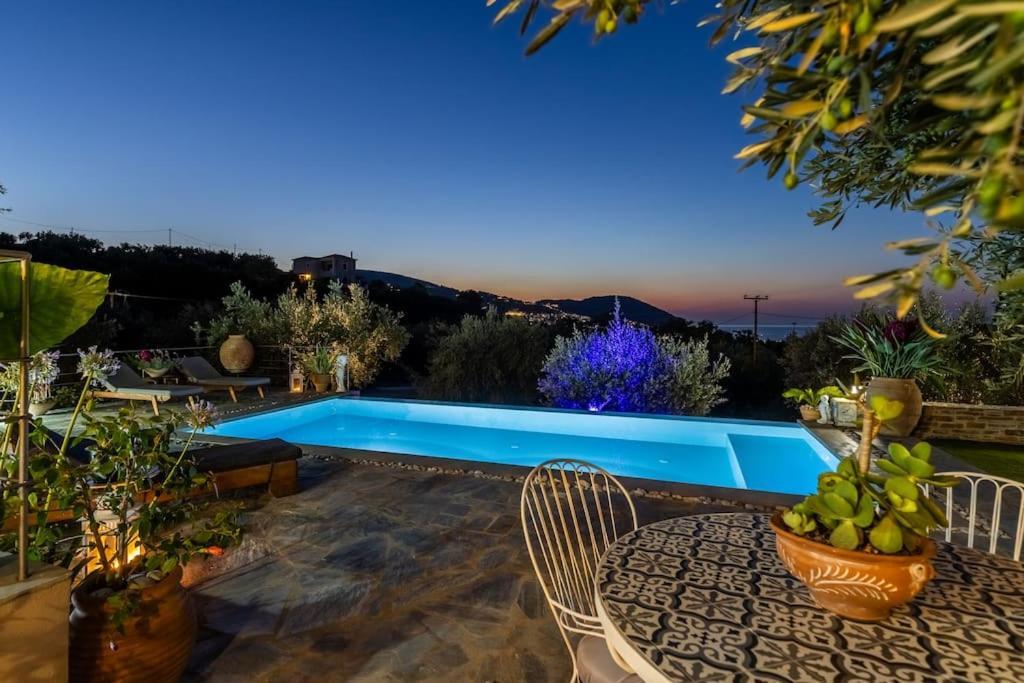 Skopelos Blue Heaven Pool Villa In Olive Grove Esterno foto
