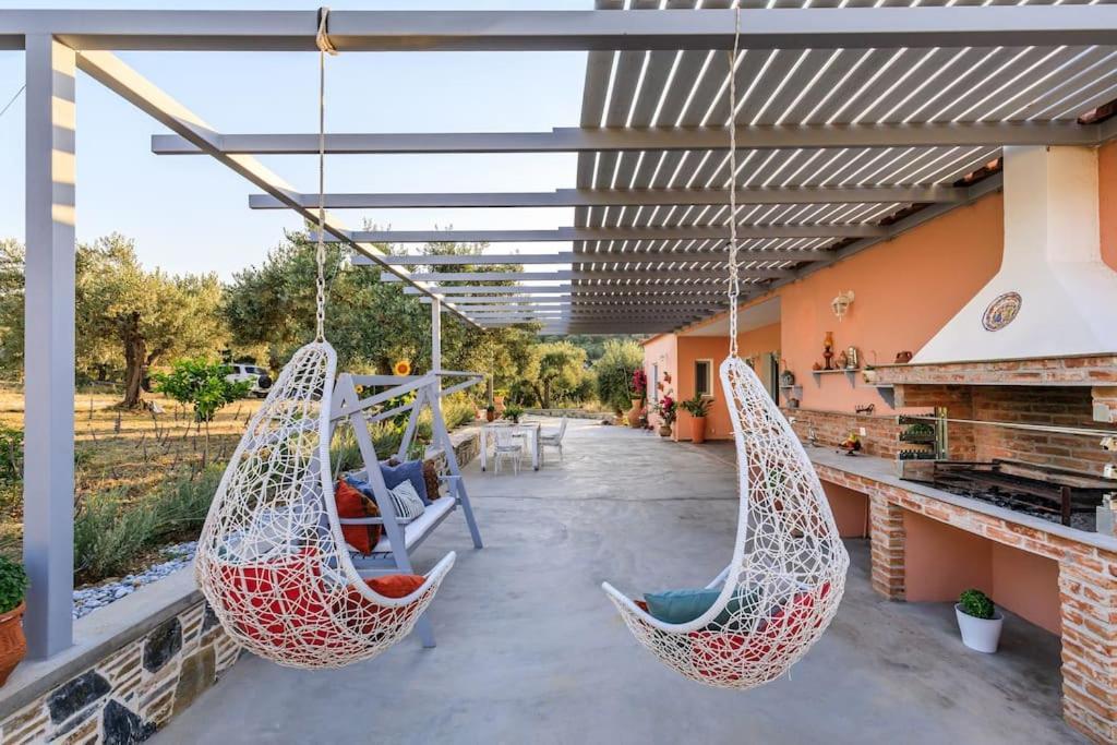 Skopelos Blue Heaven Pool Villa In Olive Grove Esterno foto